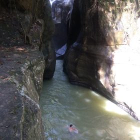 ostrov Flores vodopád