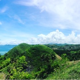 Kopce na ostrově Flores