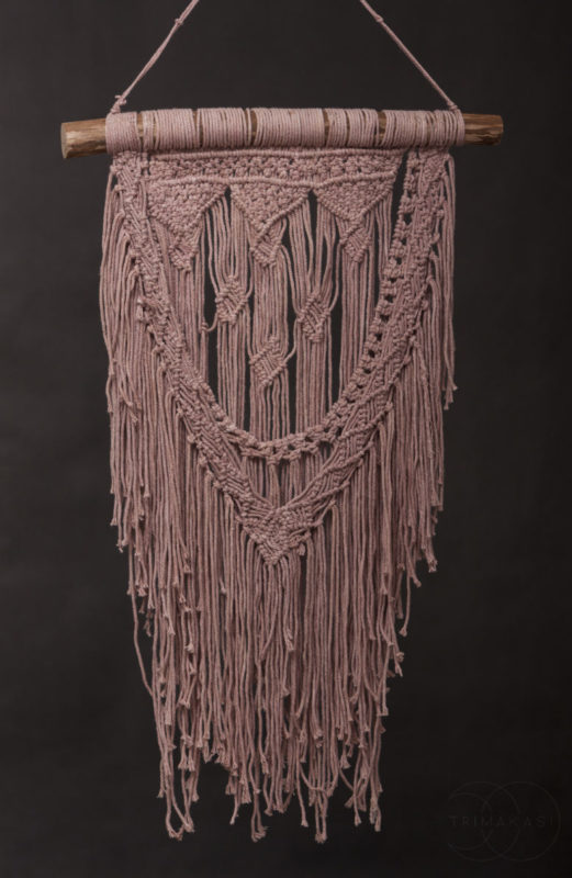Macrame závěs na zeď