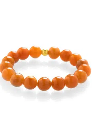 Oranžový avanturín - náramek