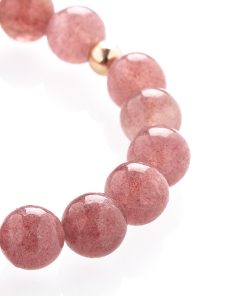 Jahodový křemen náramek