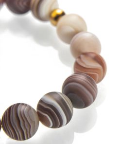 Botswanský achát náramek