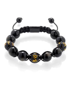 Budhistický pletený náramek s mantrou Oblivion