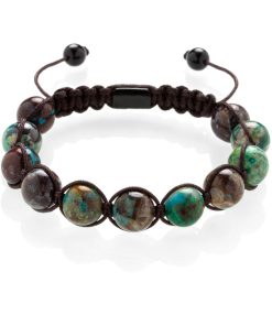 Chryzokol pletený náramek