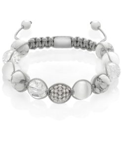 Šedý pletený náramek Grey joy