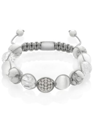 Šedý pletený náramek Grey joy