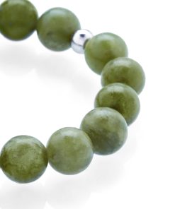 Zelený jadeit náramek