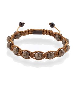 Pyrit pletený náramek