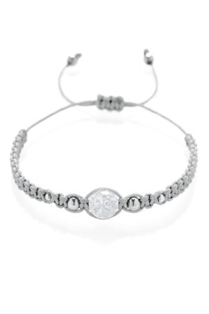 Macrame náramek Pukaný křišťál