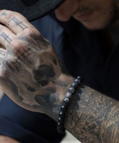 šedý pánský náramek