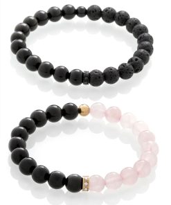 Náramky pro páry Černý obsidián