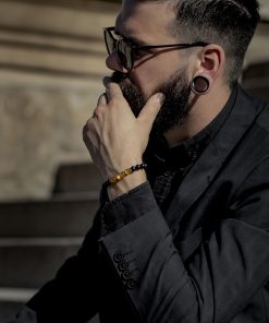 Pánský náramek Black and Yellow