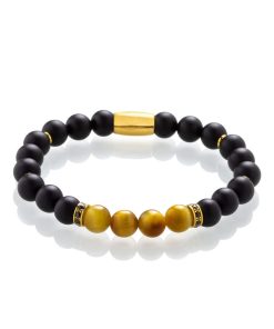 Pánský náramek Black and Yellow