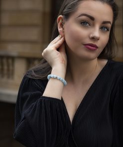 Akvamarín dámský náramek na ruku