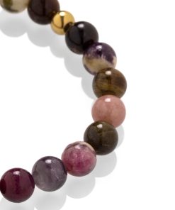 Náramek z růžového turmalínu