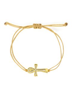 Šňůrkový náramek Ankh života