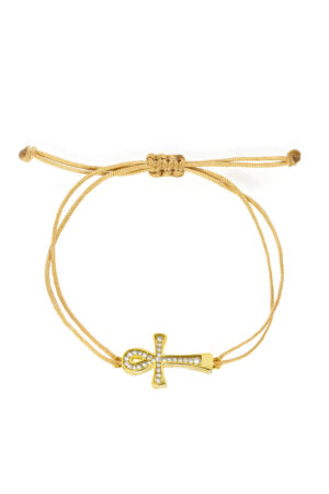 Šňůrkový náramek Ankh života