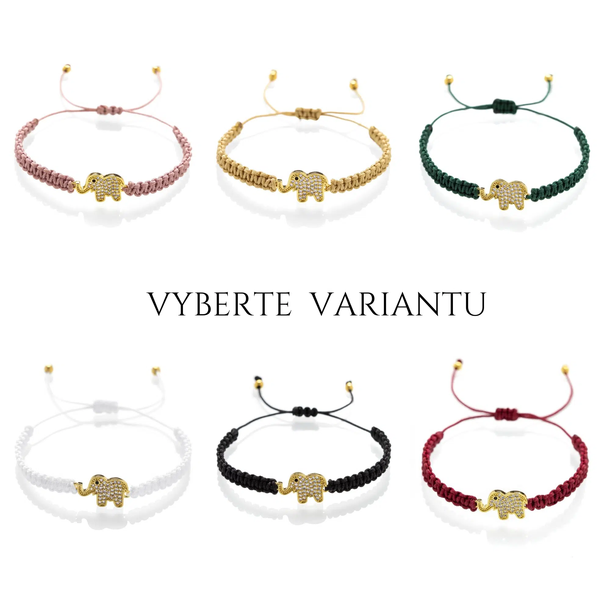 Dámský macrame náramek Slon štěstí - Obrázek 5