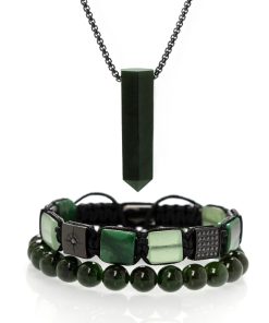 Pánský set šperků Nefrit