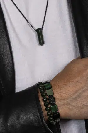 Pánský set šperků Nefrit