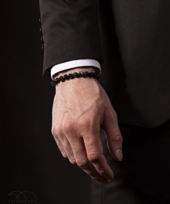 Zkamenělé dřevo - pánský náramek