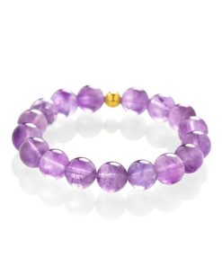 Ametyst Rose de France - náramek