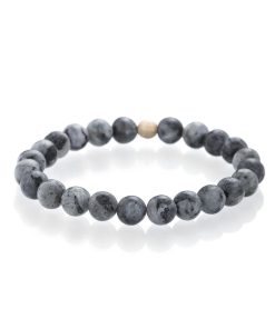 Labradorit matný - náramek wooden
