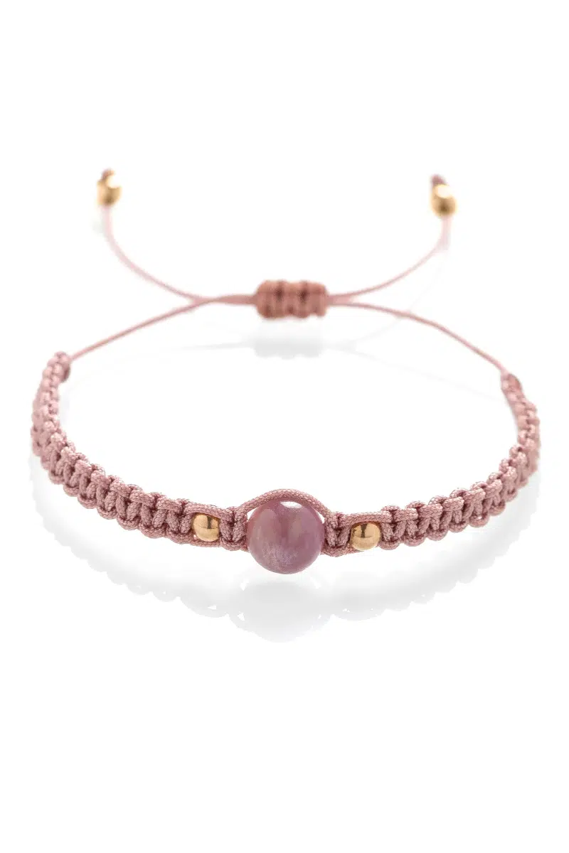 Macrame náramek Rubín