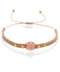 Macrame náramek Sluneční kámen