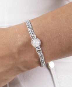 Macrame náramek Křišťál