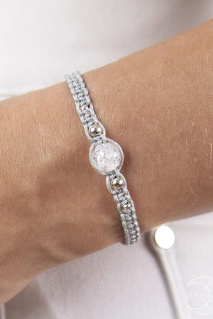 Macrame náramek Křišťál