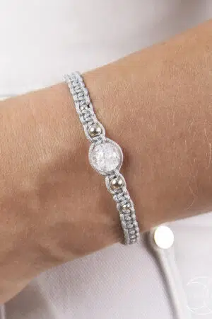Macrame náramek Křišťál