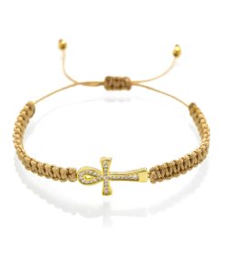 Macrame náramek Ankh života