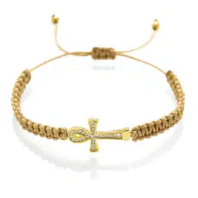 Macrame náramek Ankh života