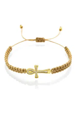 Macrame náramek Ankh života