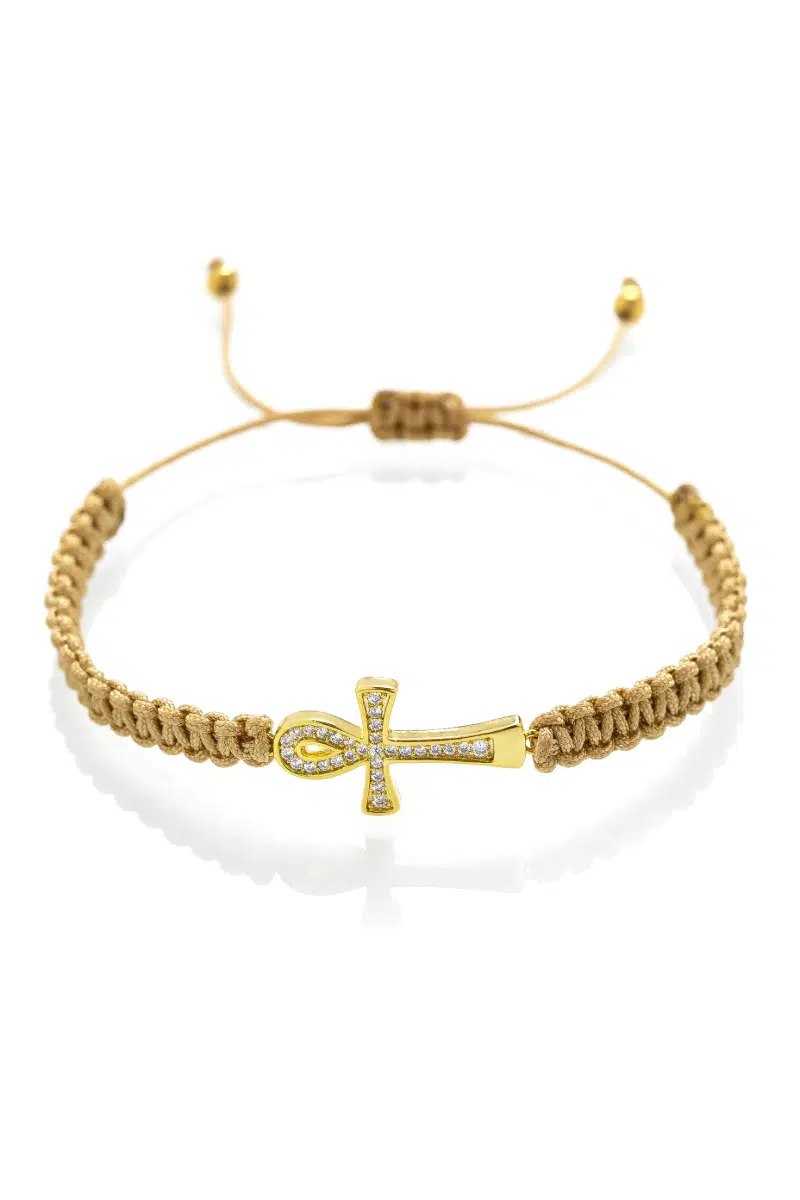 Macrame náramek Ankh života
