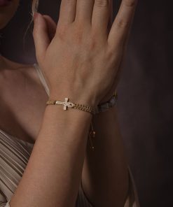 Macrame náramek Ankh života