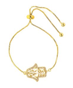 Náramek Ruka Hamsa zlatá