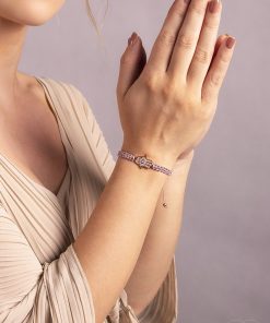 Macrame náramek Ruka Hamsa