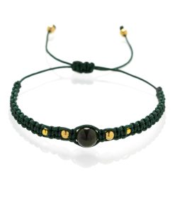 Macrame náramek Nefrit