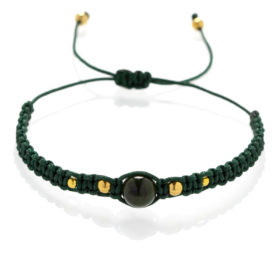 Macrame náramek Nefrit