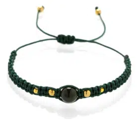 Macrame náramek Nefrit