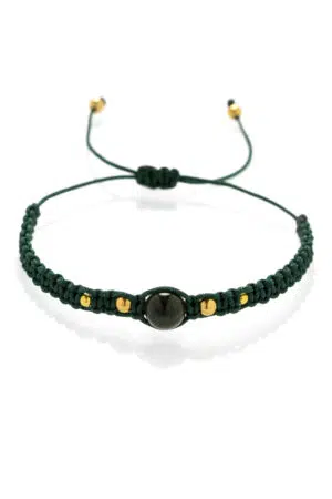 Macrame náramek Nefrit