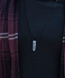 Křišťál náhrdelník pro muže