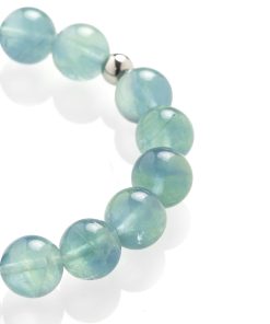 Modrý fluorit náramek detail