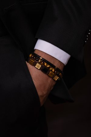 Pánský náramek Dharma Royal a černý onyx Rondel
