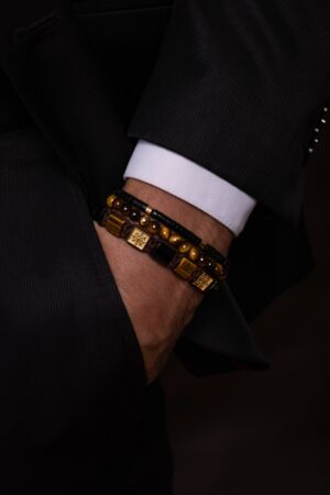 Pánský náramek Dharma Royal a černý onyx Rondel