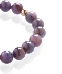 Korund (růžový safír) - náramek