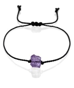 Dámský náramek Ametyst - šňůrkový