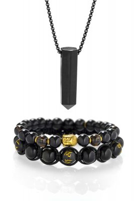 Buddhistický set šperků pro muže